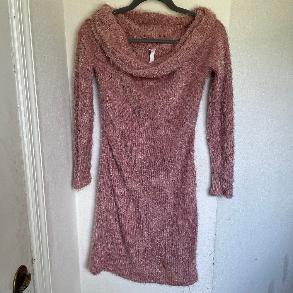 Women’s Fuzzy Sweater Dress